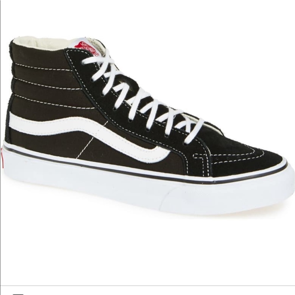 high top womens vans in great condition